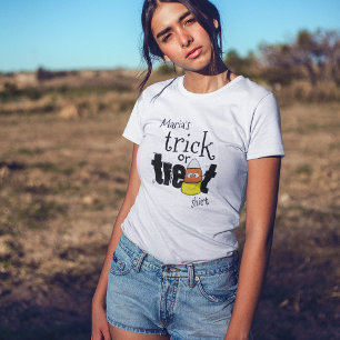 T-shirt Un bon coup ou un traitement Halloween personnalis