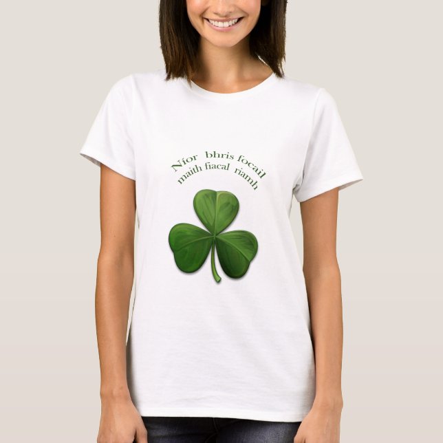 T-shirt Un bon mot n'a jamais cassé une dent (Devant)