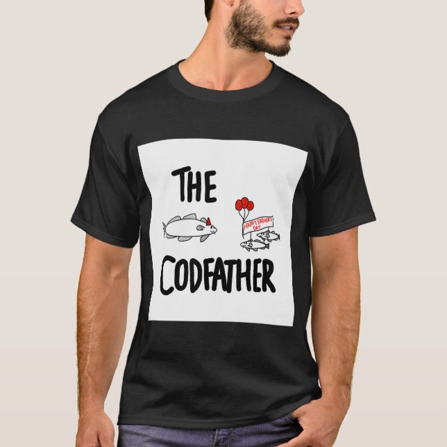 T-shirt Un bon papa morue (Devant)