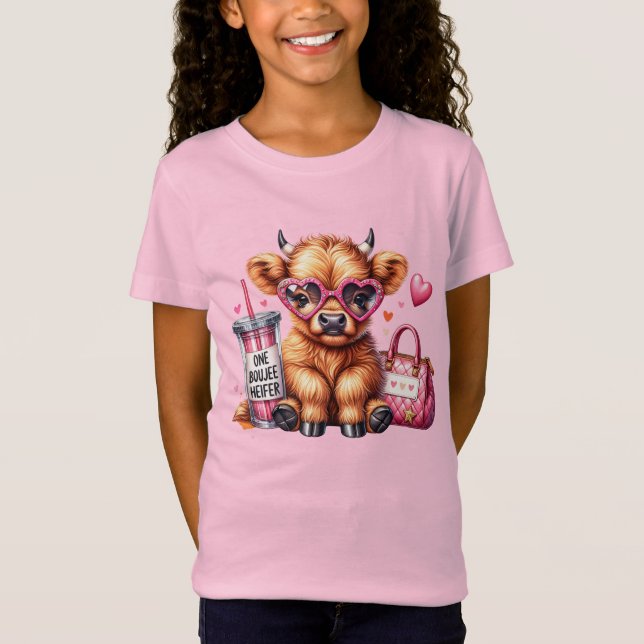 T-Shirt Un Boujee Heifer Highland Cow (Devant)