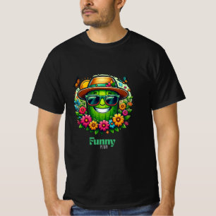 T-shirt Un Cactus Drôle, Célébrer le Printemps avec Joie..