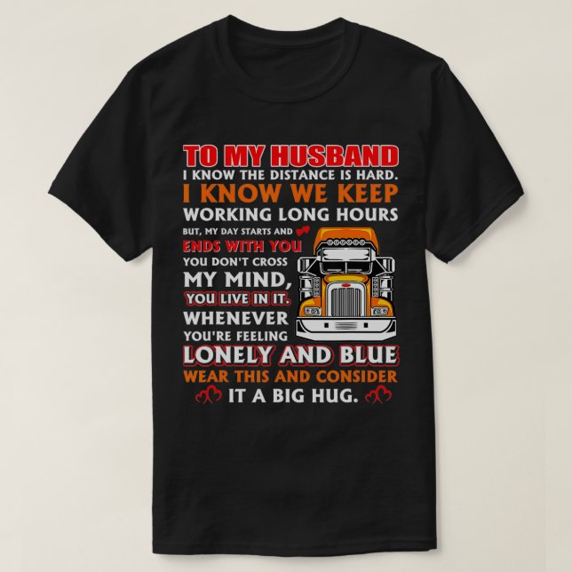 T-shirt Un cadeau amusant pour les camionneurs (Design devant)