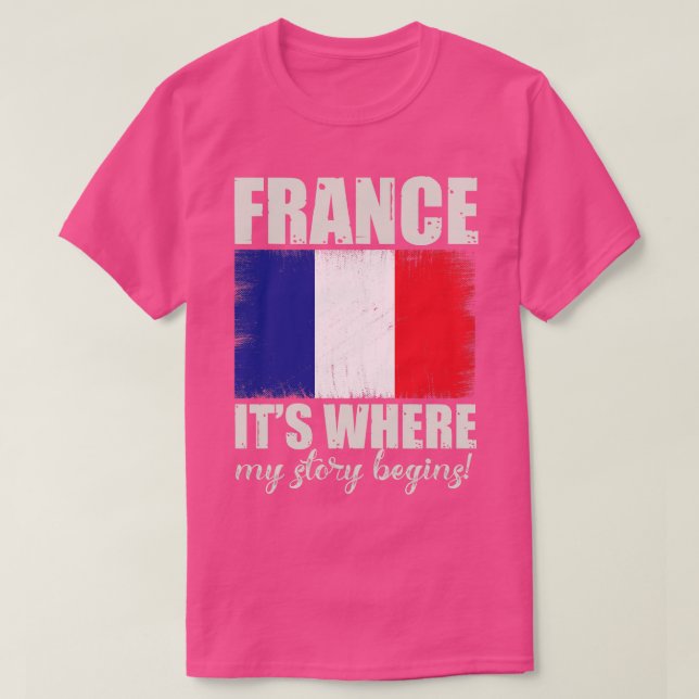 T-shirt Un cadeau cool patriotique pour la France Fière (Design devant)