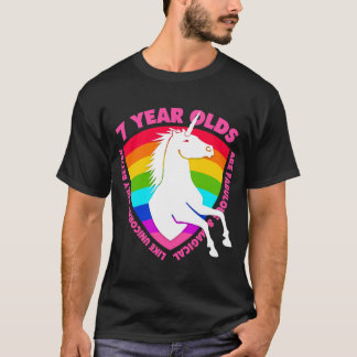 T-shirt Un cadeau de 7 ans à Unicorn 7e anniversaire pour 
