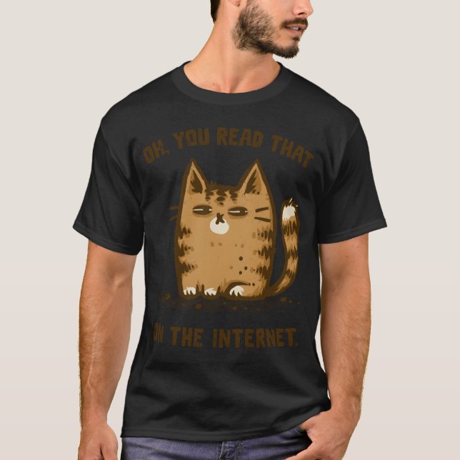 T-shirt Un cadeau de chat suspect (Devant)