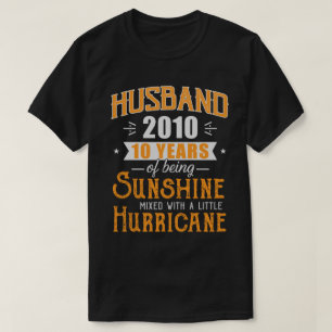 T-shirt Un cadeau de mari pour 2010, 10 ans d'Mariage