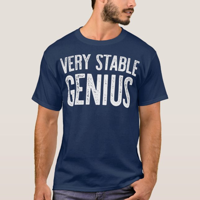 T-shirt Un cadeau politique génial très stable (Devant)