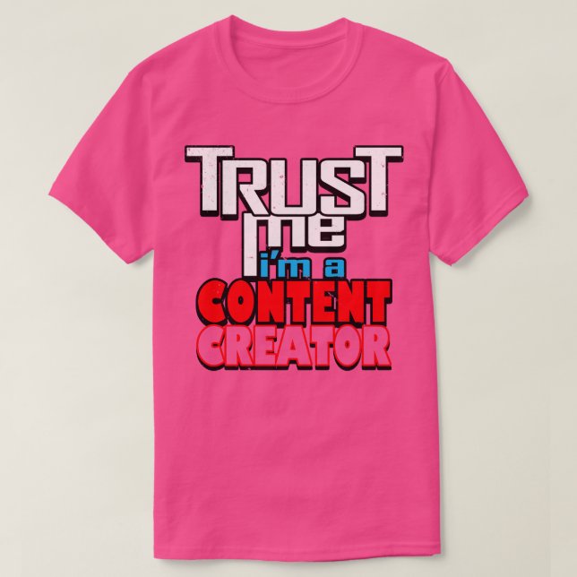 T-shirt Un Cadeau Slogan Génial Pour Les Créateurs De Cont (Design devant)