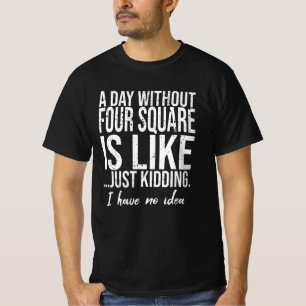 T-shirt Un cadeau sportif amusant de quatre Carrés