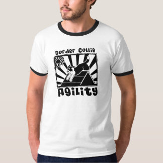 T-shirt Un-Cadre d'agilité de border collie