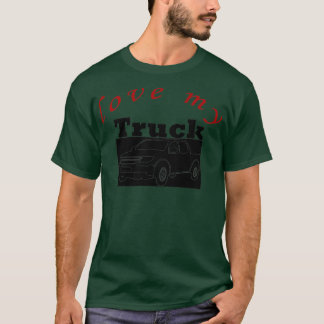 T-shirt un camion pousse souvent dans votre coeur 1