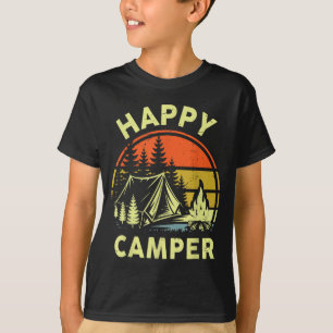 T-shirt Un campeur heureux tout-petit garçon drôle de camp