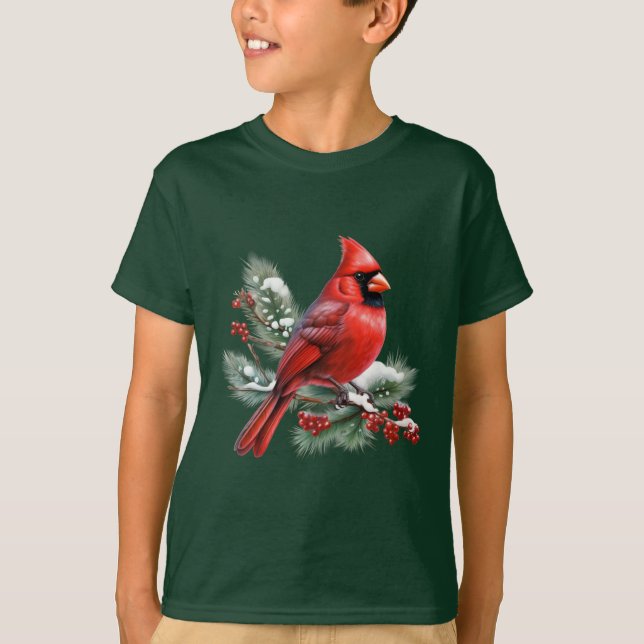 T-shirt Un Cardinal Rouge (Devant)