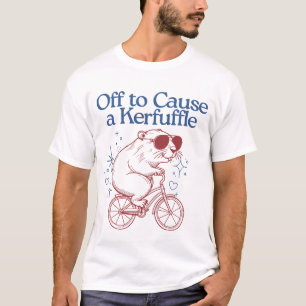 T-shirt Un castor amusant à Kerfuffy sur un vélo