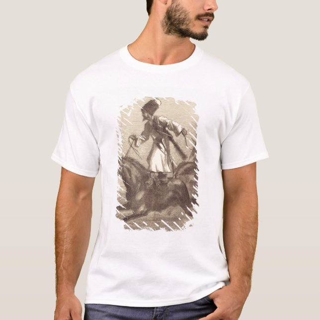 T-shirt Un cavalier de Cosaque (Devant)