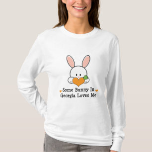 T-shirt Un certain lapin en Géorgie m'aime longue pièce en