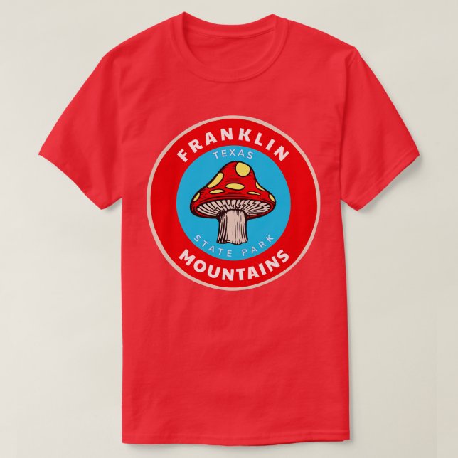 T-shirt Un champignon du Texas dans le parc national Frank (Design devant)