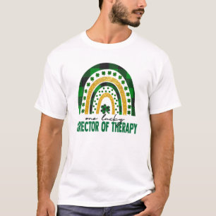 T-shirt Un Chanceux Directeur De Thérapie Rainbow St patri
