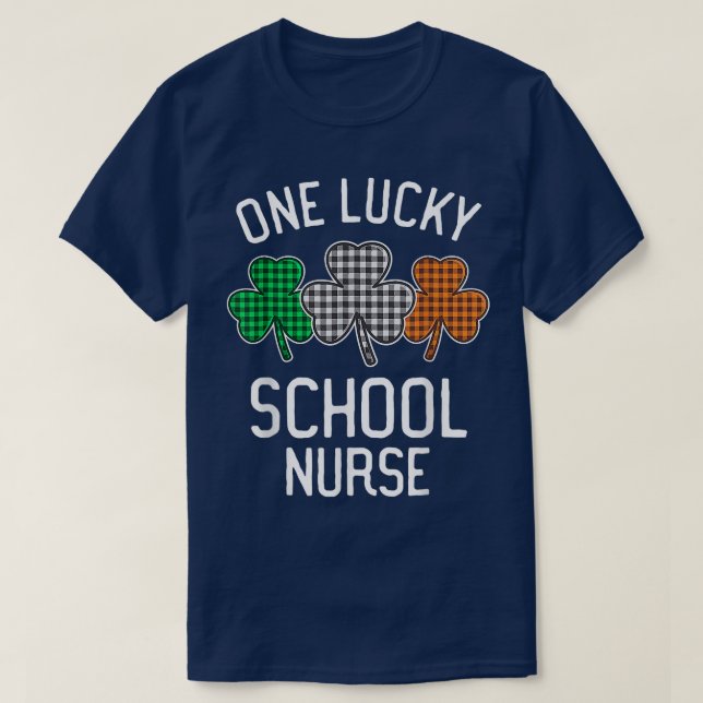 T-shirt Un chanceux drapeau irlandais de la St Patrick's D (Design devant)