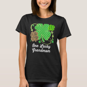 T-shirt Un Chanceux Grand-Mère St Patrick S Day Leopard Sh