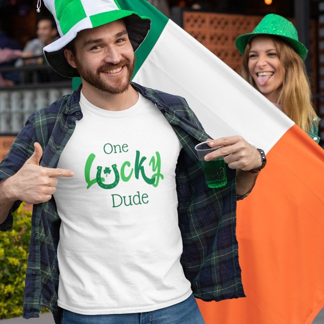 T-shirt Un Chanceux | Saint-Patrick Personnalisable (Créateur téléchargé)