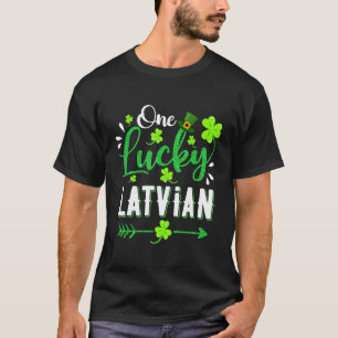 T-shirt Un chanceux Shamrock letton Leprechaun Casquette S