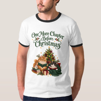T-shirt Un chapitre de plus avant les chats de Noël