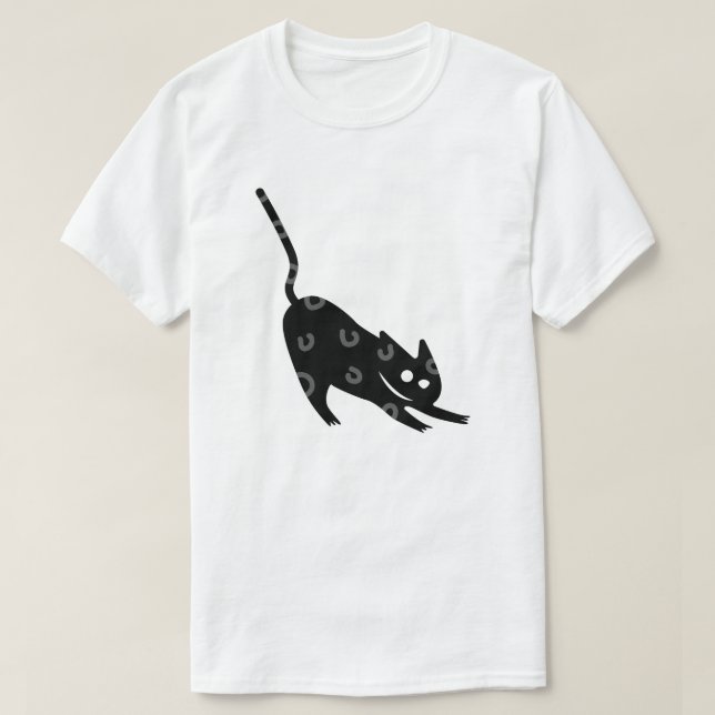 T-shirt un chat agile (Design devant)