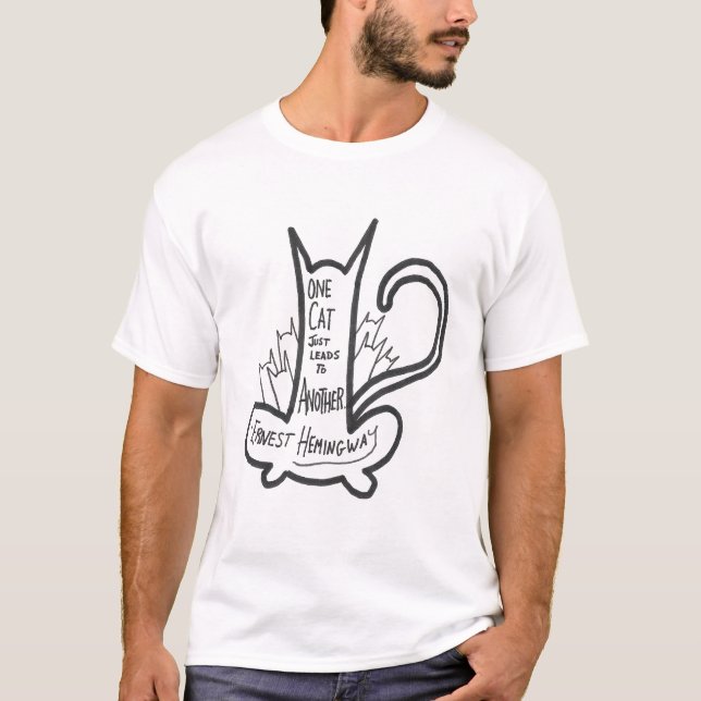 T-shirt Un chat en attire un autre (Devant)