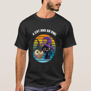 T-shirt Un Chat Et Une Chouette