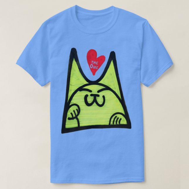 T-shirt Un chat Graffiti d'amour (Design devant)