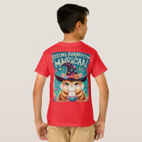 Un chat mignon dans un casquette magicien lancer d