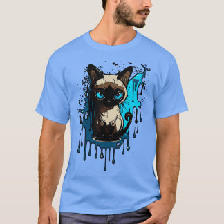 T-shirt un chat siamois