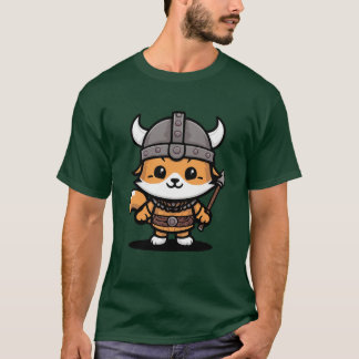 T-shirt Un chat viking