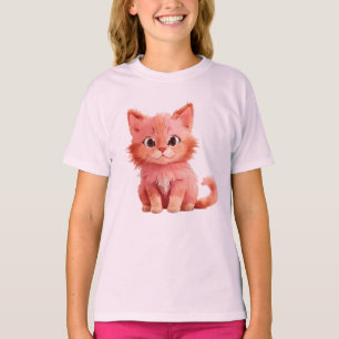 T-shirt Un chaton rose moelleux