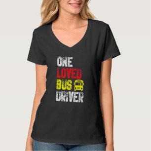 T-shirt Un Chauffeur D'Autobus Aimé Transport Scolaire Pas