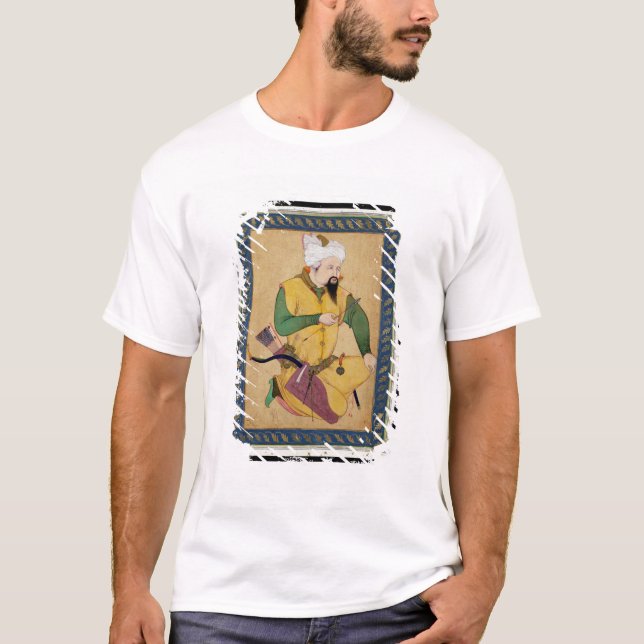 T-shirt Un chef de Turkoman ou de mongole tenant une (Devant)
