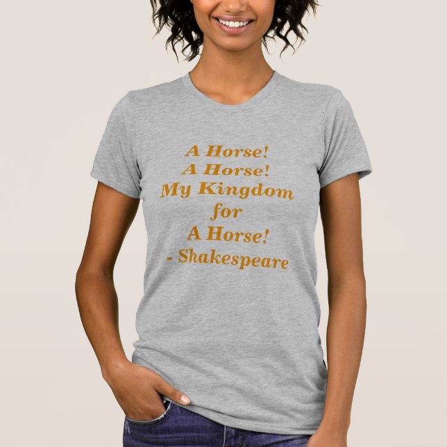 T-shirt Un cheval ! (Devant)