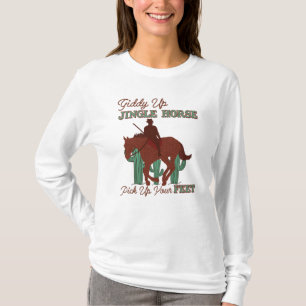 T-shirt Un Cheval À Jingle, Un Cowboy