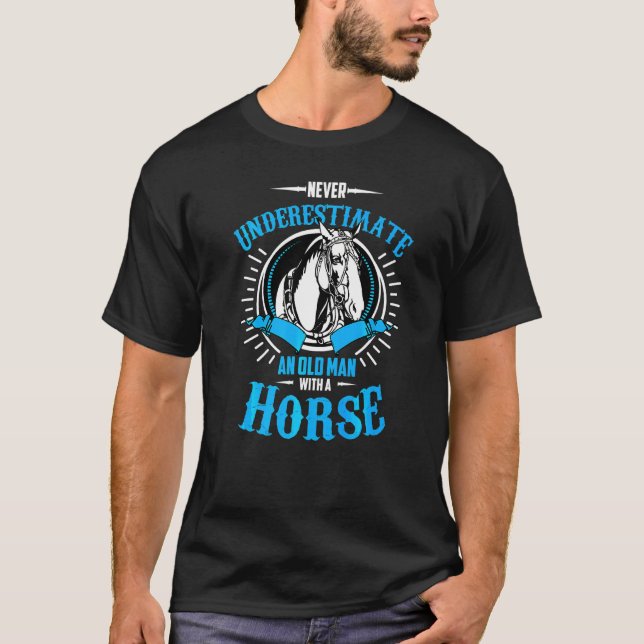 T-shirt Un cheval Jockey à cheval (Devant)