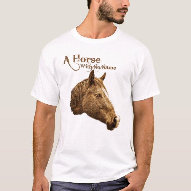 T-shirt Un cheval sans nom Brown Crayon Ouest (Devant)