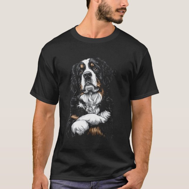 T-shirt Un chien de montagne bernois (Devant)
