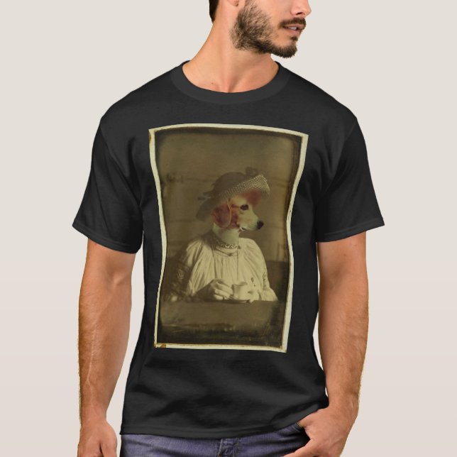 T-shirt Un Chien Et Son Café Klatch (Devant)