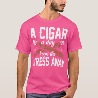 T-shirt Un cigare par jour éloigne le stress
