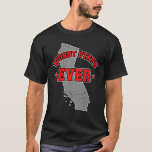 T-shirt Un citoyen américain fier de l'Amérique carte des