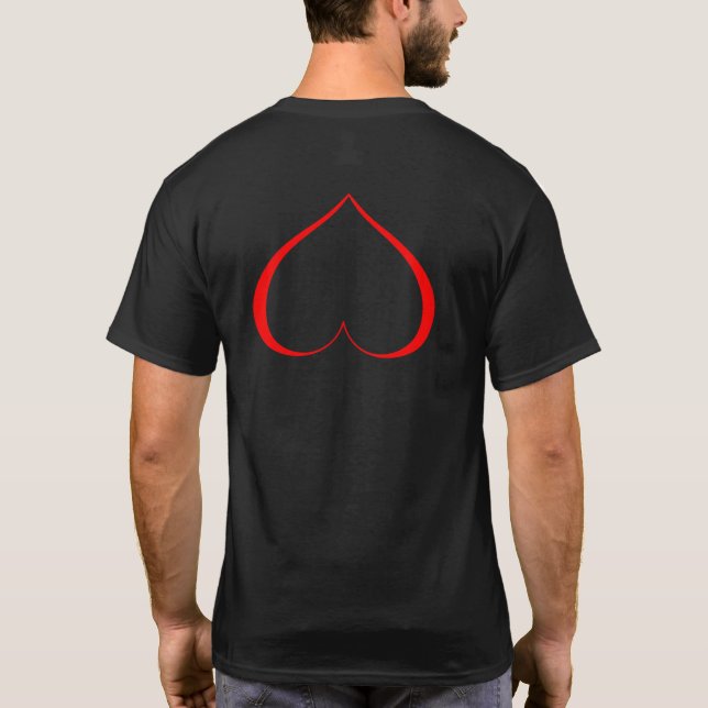 T-shirt UN COEUR EN DÉTRESSE Rouge (Dos)
