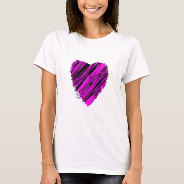 T-shirt Un coeur peu précis (Devant)