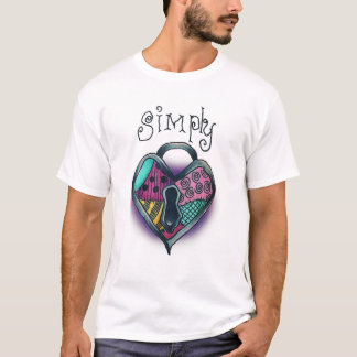 T-shirt Un Coeur Simple Pour Une Femme Simple Qui Trouve L