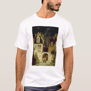 T-shirt Un coin d'une ville allemande par clair de lune