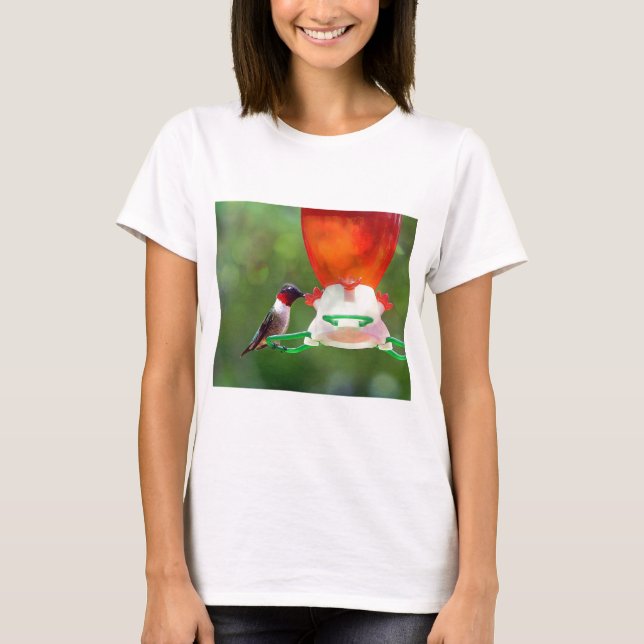 T-shirt Un colibri à gorge rubis (Devant)